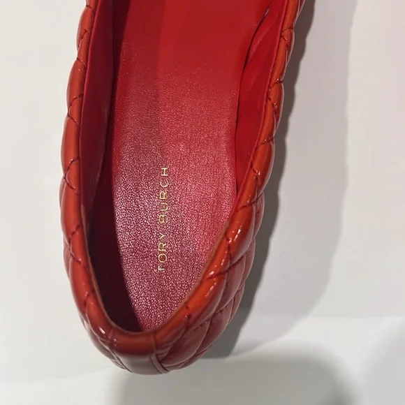 TORY BURCH Leather Quilted Ballet Flat - Picture 3 of 6